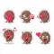 Coronaviridae cartoon character with love cute emoticon