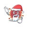 Coronaviridae Santa cartoon character with cute ok finger