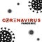 Coronavirus  2019-ncov Pandemic sign creativ concept vector. Covid-19, attacks the virus. Banner Coronavirus Pandemic Concept