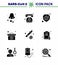 Coronavirus Awareness icon 9 Solid Glyph Black icons. icon included dropper, medical case, emergency, medical, virus