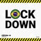 Coronavirus Brazil Lock DOwn Typography with country flag