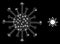 Coronavirus - Bright Web Mesh with Glare Spots