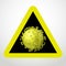 Coronavirus caution sign