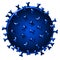 Coronavirus cell COVID 19, sickness flu strain COVID-19, COVID