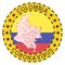 Coronavirus in Colombia sign.