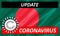 Coronavirus COVID-19 on Bangladesh Flag