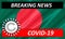 Coronavirus COVID-19 on Bangladesh Flag