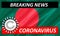Coronavirus COVID-19 on Bangladesh Flag