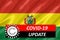 Coronavirus COVID-19 on Bolivia Flag