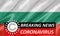 Coronavirus COVID-19 on Bulgaria Flag