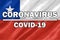 Coronavirus COVID-19 on Chile Flag