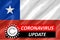 Coronavirus COVID-19 on Chile Flag