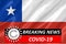 Coronavirus COVID-19 on Chile Flag