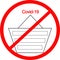 Coronavirus COVID-19 - crossed out shopping cart - sign for sale ban at the time of virus spread