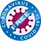 Coronavirus COVID-19 FREE badge.