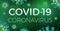 Coronavirus COVID-19 green banner - Worldwide epidemic concept