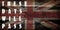 Coronavirus COVID-19 Message of Hope on grunge effect wooden texture of GB Union Jack flag