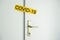 Coronavirus covid-19 quarantine, locked door, closed room, stay at home, protect health
