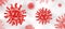 Coronavirus COVID-19 - Red floating virus background - 3D Virology and Microbiology