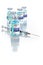 Coronavirus COVID-19 Vaccine Vials and Syringe On Reflective Surface