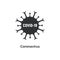 Coronavirus covid 19 vector icon. Pandemic corona virus illustration sign