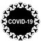 Coronavirus covid-19 vector illustration, virus sign