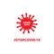 Coronavirus.  COVID-19. White background. Ð¢ext hashtag #STOP COVID-19. LOGO. ICON