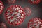 Coronavirus COVID-2019 influenza background 3D render