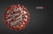 Coronavirus COVID-2019 influenza background 3D render