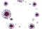 Coronavirus covid1-9 covid 19 virus background like glass transparent - 3d rendering