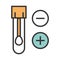 Coronavirus covid19 diagnostics research, swab in flask sample medical test line and fill