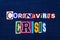 CORONAVIRUS CRISIS, COVID-19, word text collage, worldwide pandemic flu virus, disease epidemic, typography colorful letters on bl