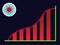 Coronavirus Death Rate Statistics Chart Vector