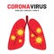 Coronavirus disease, corona virus in human lungs. Novel coronavirus outbreak, nCov-19, COVID-19