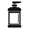 Coronavirus dispenser antiseptic icon, simple style