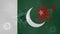 Coronavirus: flag with blood of Pakistan