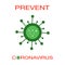 Coronavirus flat vector illustration.Isolated.