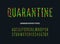 Coronavirus font. vector quarantine alphabet. medical letters and numbers