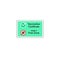 Coronavirus free zone and Covid-19 Vaccination Certificate green sticker