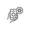 Coronavirus hotline call line icon