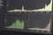 Coronavirus infections visualization shown in a graphical dashboard. Pandemic curve infectious diseases. Confirmed, deaths and