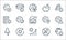 coronavirus line icons. linear set. quality vector line set such as baby girl, graph, contagious illness, banned, spread, drugs,