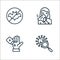 coronavirus line icons. linear set. quality vector line set such as magnifying glass, hand wash, antihistamines