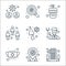 coronavirus line icons. linear set. quality vector line set such as quarantine, infection, medical mask, doctor, runny nose,