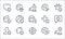 Coronavirus line icons. linear set. quality vector line set such as rodent, target, infectious, pills, anti virus shield, patient