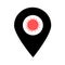 Coronavirus location map pin pointer icon. Element of map point for mobile concept and web apps. Icon for website design and app d