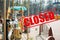 Coronavirus lockdown, quarantine. Amusement parks, playground, beaches and public gardens closed to the public during Covid-19