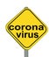 Coronavirus mers sign isolated - 3d rendering