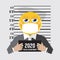 Coronavirus outbreak prisoner emoji icon, 2020 will be the year the coronavirus has spread all over the world Concept Vector