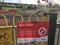 Coronavirus pandemic - social distancing, closed children` playground in Tottenham Park - covid-19 stock v